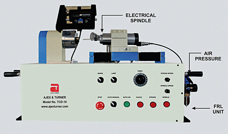 The electrical spindle speed of TCD 10 is 24000 RPM.