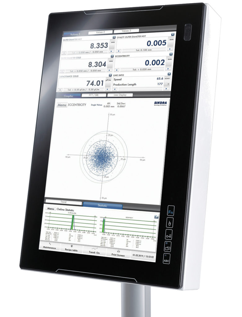 The measuring values of the CENTERVIEW 8000 are clearly displayed at the monitor of the ECOCONTROL 6000